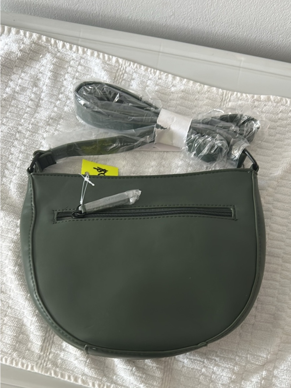 Bugatti Olive Green Crescent Shoulder Bag